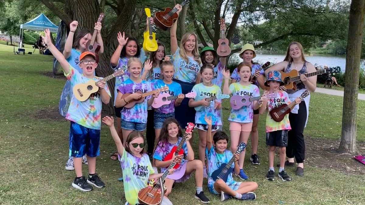 daynamanning's tweet photo. We had an amazing week @FolkArmy camp. Then we performed and taught the audience how to play ukulele with us at @StratfordMusic’s #worldinaweekend! Thank you to all who helped make this happen! https://t.co/fsP9Abvi0E