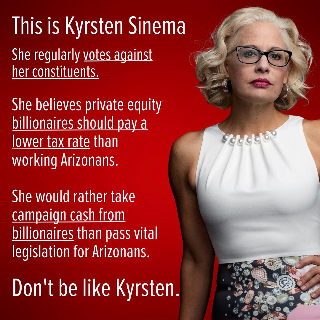 universenus's tweet photo. @AymannJames Get rid off Joe Manchin and Kyrsten Sinema! Both are #Republicanhacks https://t.co/aD7nT1tMF8