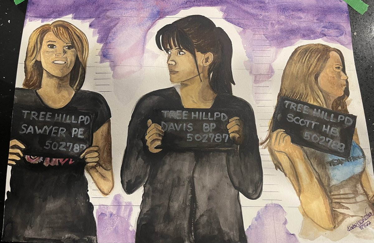 <a href="/SophiaBush/">Sophia Bush</a> asked for it in <a href="/DramaQueensOTH/">Drama Queens</a> and I created it! Not an oil painting but a watercolor @BethanyJoyLenz <a href="/HilarieBurton/">Hilarie Burton Morgan</a>