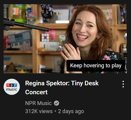 straight up thought this was a video of someone being forced to do an NPR tiny desk concert at gunpoint