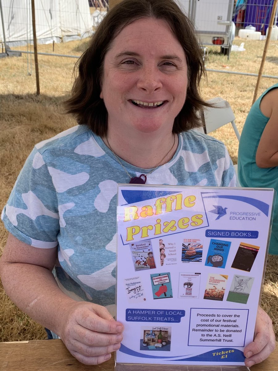Progressive Education (@ProgEducat) on Twitter photo 2022-08-07 21:05:54 Thanks to Dr Naomi Fisher for supporting our raffle at @SHillChildFest. Entrants are in with a chance of winning signed books by @Zoesummerhill @naomicfisher @RoweGeraldine @Max_A_Hope @SpencerRosalyn @KateRobinson89 @Ian1Cunningham @RethinkingJames @DerryHannam @FlourishingHE Thanks to Dr Naomi Fisher for supporting our raffle at @SHillChildFest. Entrants are in with a chance of winning signed books by @Zoesummerhill @naomicfisher @RoweGeraldine @Max_A_Hope @SpencerRosalyn @KateRobinson89 @Ian1Cunningham @RethinkingJames @DerryHannam @FlourishingHE