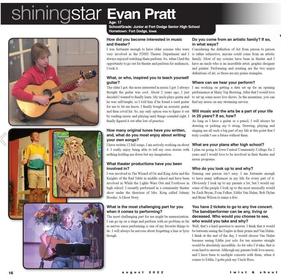 Really proud of you, Evan.