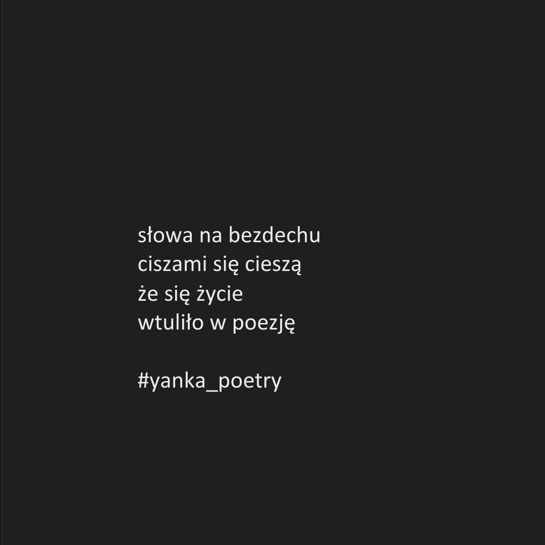 PoetryYanka's tweet photo. słowa na bezdechu
ciszami się cieszą
że się życie
wtuliło w poezję
____________________________________
#yanka_poetry #poezjacodzienna
#poezjapolska #poezja #poezjawspółczesna #poezjakobiet #bezdech #cisza #miłość #lato2022 #wiersze #wiersz #instapoezja #instapoetry https://t.co/4d5MDDx1cj