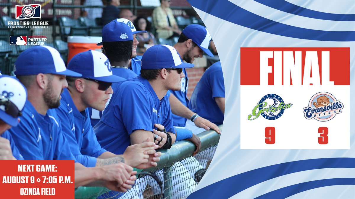 EvilleOtters's tweet photo. RECAP | The Evansville Otters surrendered eight runs in the fourth inning as the Gateway Grizzlies ran away to a 9-3 win on Sunday afternoon. 

🔗  https://t.co/kln1vaEDRn

⚾️ #NoPlaceLikeBosseField x #LetsGoOtters🦦 https://t.co/x72EQnZ4J7