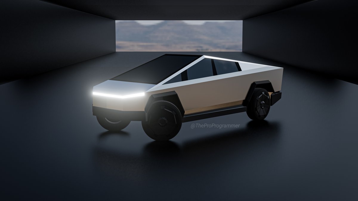StudiosDeSimp's tweet photo. Tesla Cybertruck 4K Render
Modeled in Blender 3.2 Rendered in EEVEE Real Time Renderer.
.
.
MORE TO COME SOON.
.
.
__MODEL WILL BE AVAILABLE FOR DOWNLOAD SOON__
.
.
.
.
.
.
.
.
.
.
.
.
#rendering #blender #tesla #cybertruck #scifi #art #3d #3dmodeling #3dart #3dmodel #car #desert https://t.co/iMDOjy1aRv