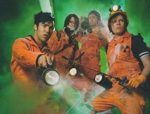 fall out boy for the 207th issue of alternative press, october 2005.