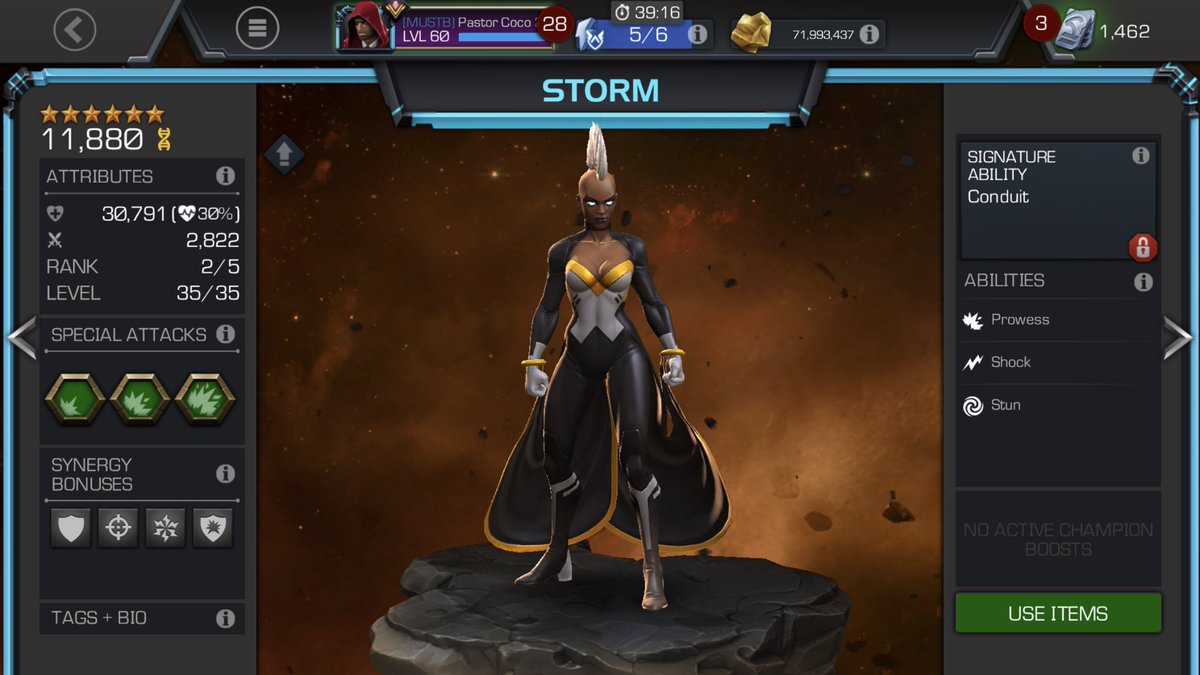 My newest Level Ups <a href="/MarvelChampions/">Marvel Contest of Champions</a> My new prize needed an upgrade.