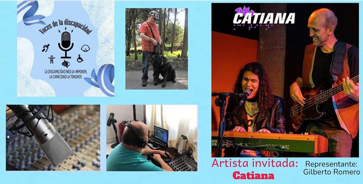 VDiscapacidad's tweet photo. ya estamos próximos al último programa de temporada de voces de la Discapacidad, en este programa nos vamos hasta España,  nos vamos a encontrar  con Catiana persona con discapacidad visual, compositora y escritora, Y con Gilbert Romero su papá y representante.@p_asistenciamx https://t.co/SCDb4dmZzs