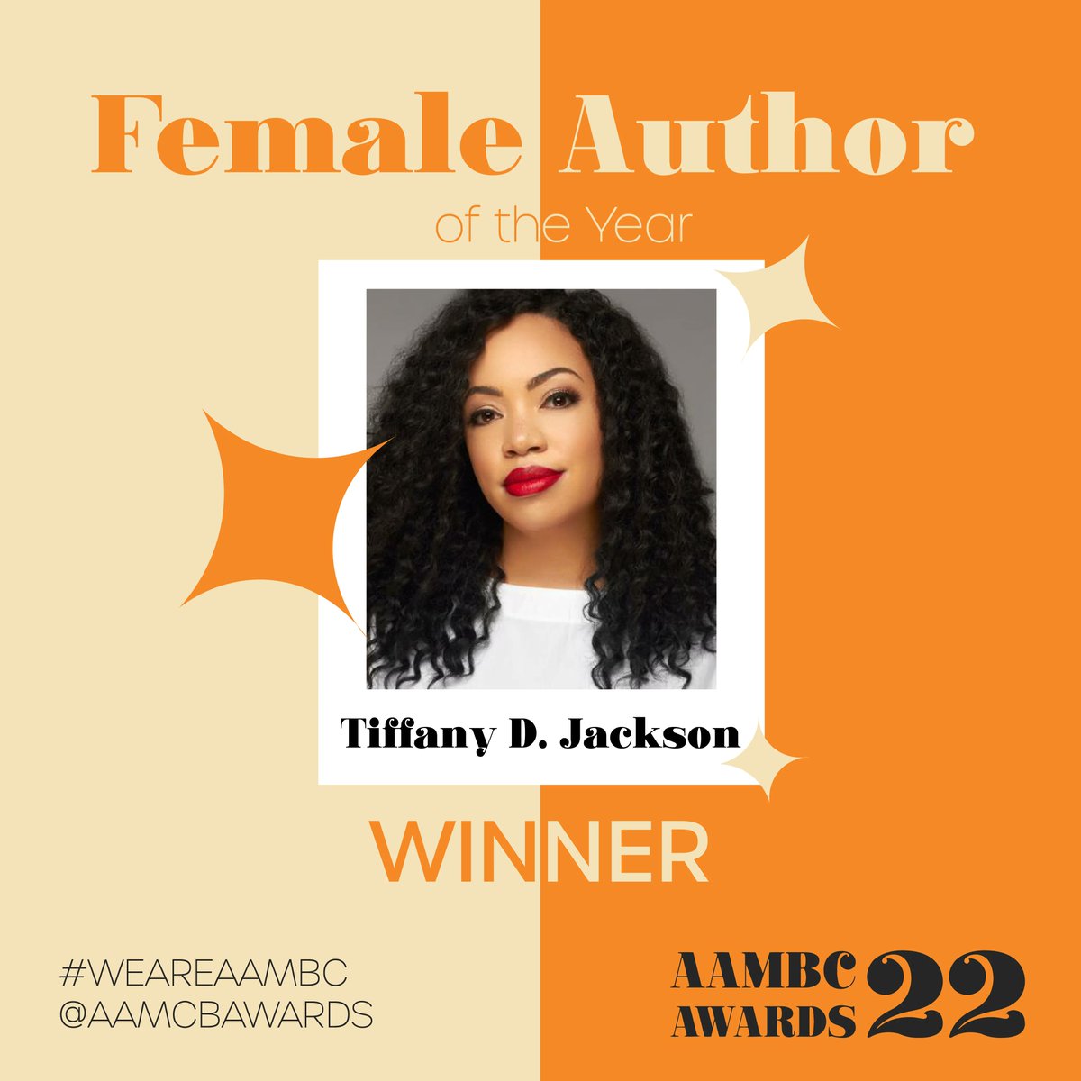 Who runs the world? Girls! And this author shows us how. Congratulations to the winner of this year's #AAMBCAward for Female Author of the Year, @WriteinBK.
#WeAreAAMBC #TheySayWeDontRead #WeAreLit