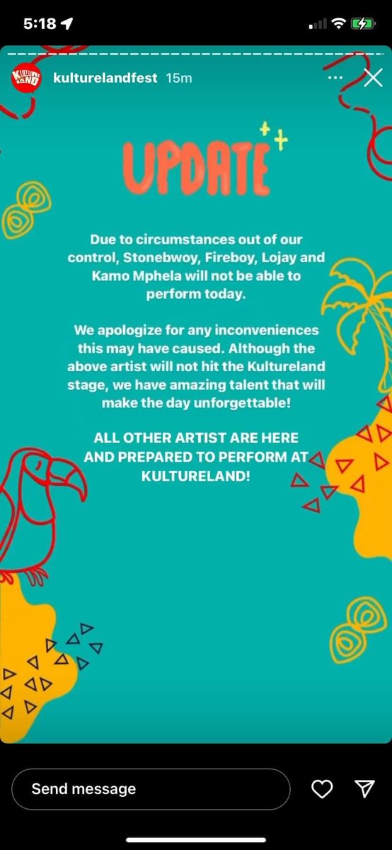 faithxo's tweet photo. Anyway people are still arriving in Ajax for Jhene, #Kultureland folks are committed.
Fireboy is in Lagos, Stonebwoy is in Germany, Lojay is not in Canada.
For us, we've left so we can enjoy the rest of our Sunday.
Start requesting for refunds &amp; contact ur credit cards companies https://t.co/3UrVnIYyUN