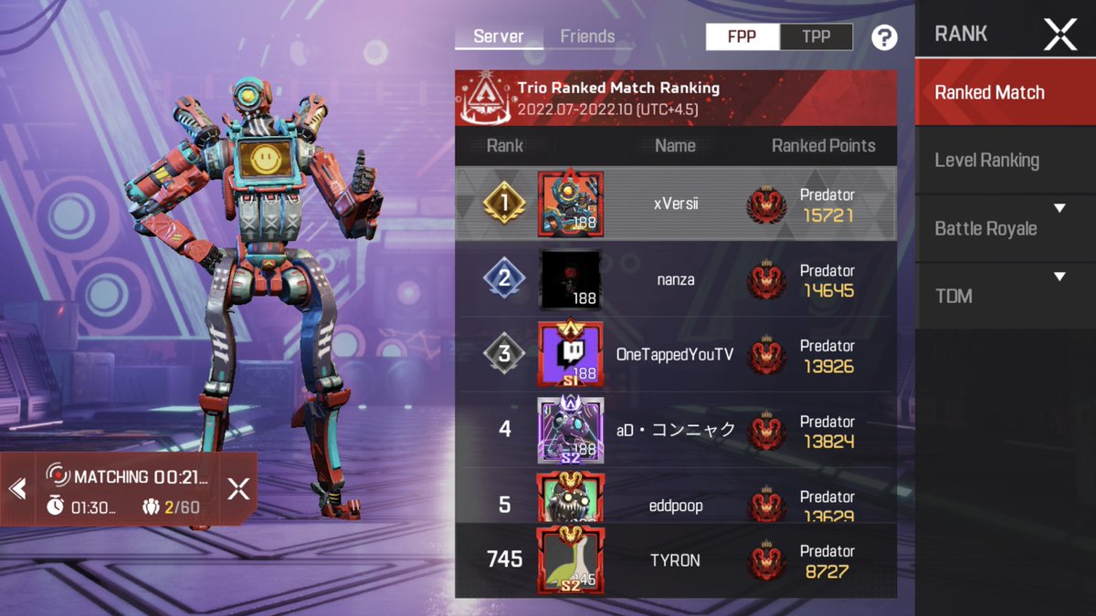 IamV0rtex's tweet photo. Finally reached pred with randoms https://t.co/LeinsQGopV