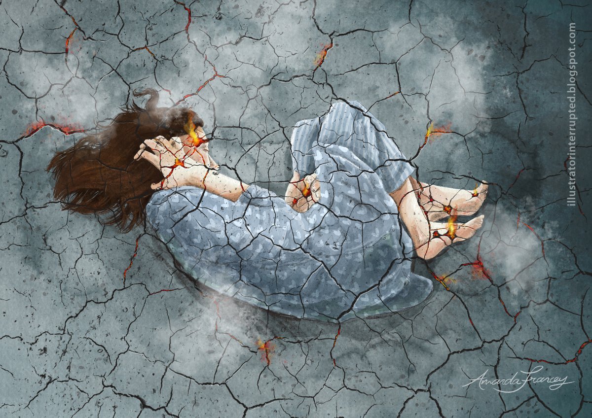 FranceyME's tweet image. An artwork I created a few years back expressing what #SevereME feels like to me.

The ME you don't see...

#pwME #MEcfs #LongCovid #LCME