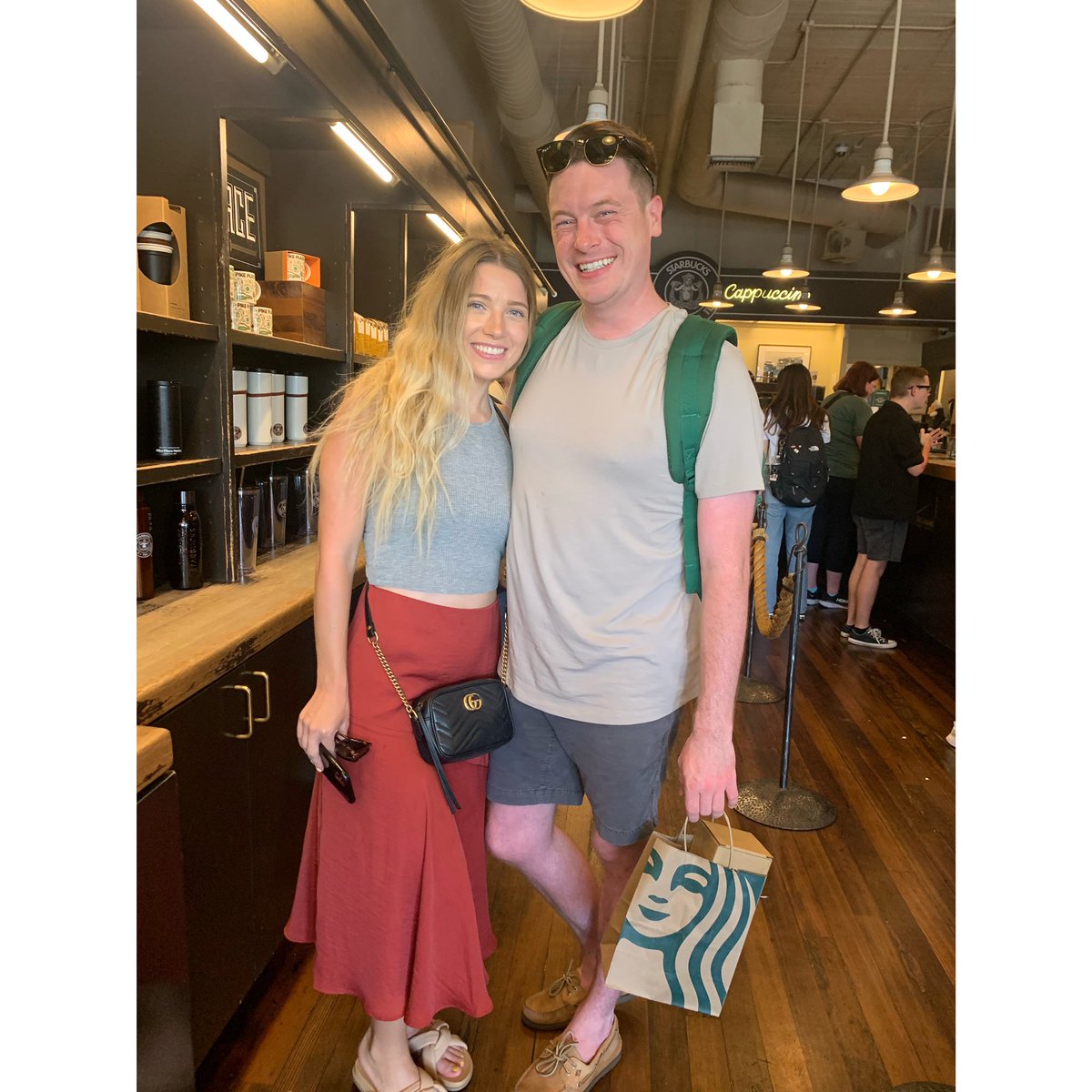 bradmwarren's tweet photo. Best part of Seattle— going to the first @Starbucks https://t.co/p6R3vMNeb7