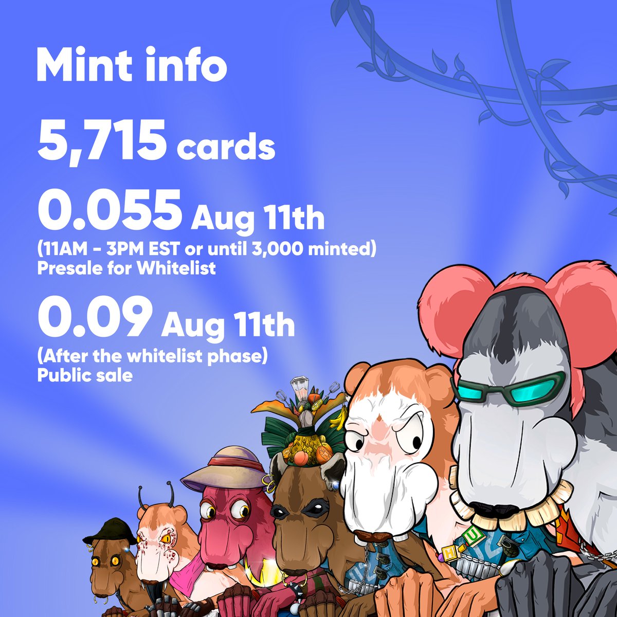 TrophyHunters_'s tweet image. We are almost there! 🏆

You can find the full version of Evolution Playing Cards mint info in our Discord, make sure to read it!

Don't sleep on us 🦄