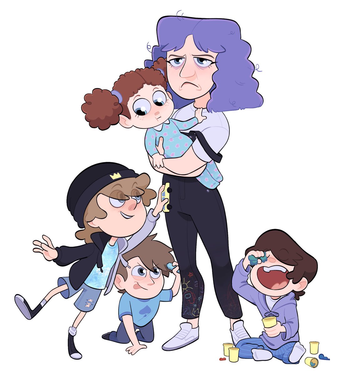 Sniff and her toddlers

#ranboofanart #tubbofanart #sneegsnagfanart #snifferishfanart #spideyarmyfanart #misfitsfanart