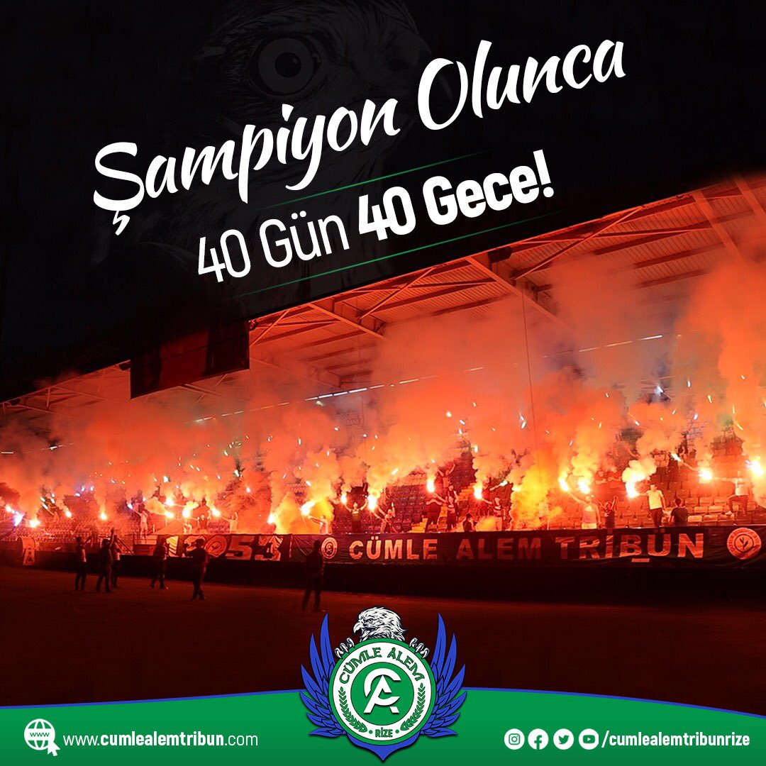 Şampiyon olunca 40 Gün 40 gece! <a href="/CRizesporAS/">Çaykur Rizespor</a>