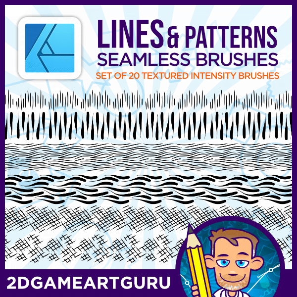 SpriteAttack's tweet photo. I finished the lines and patterns brushes and uploaded them to gumroad. They are free to use for personal and commercial use. Enjoy!

https://t.co/YOt2CU013x

#Affinity #affinitydesigner #vector #vectordesign #illustration #brush #vectorbrush #lines #pattern https://t.co/se7kohSL53