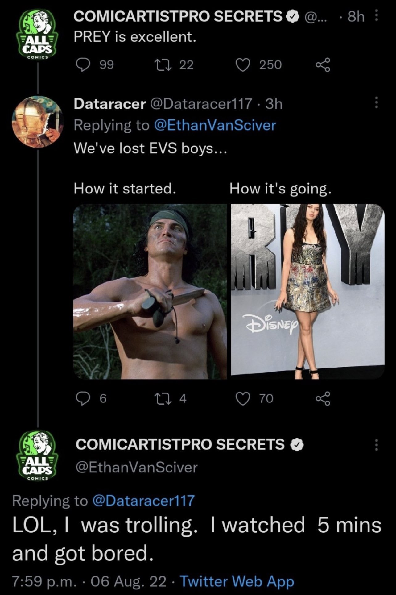 Comicsgate Posting Their Ls on Twitter ""Just joking bros" https//t