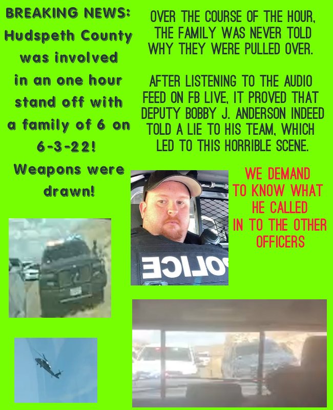 SouthernBlueRam's tweet photo. Need a Non Profit that can help get my spouse out of Jail, he's in Hudspeth County Jail on FALSE Charges. We need help! https://t.co/vSqHHuEQbR