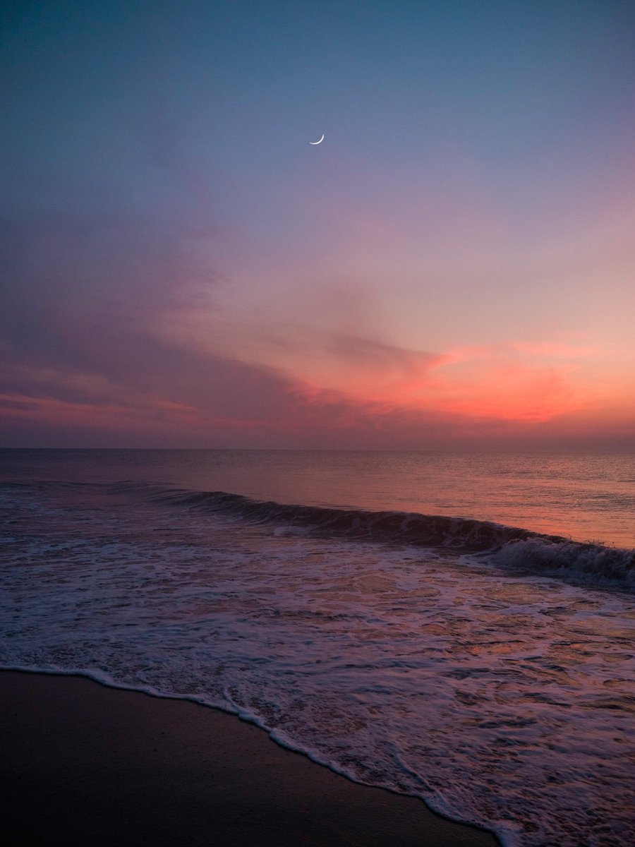 blue hour on the coast.