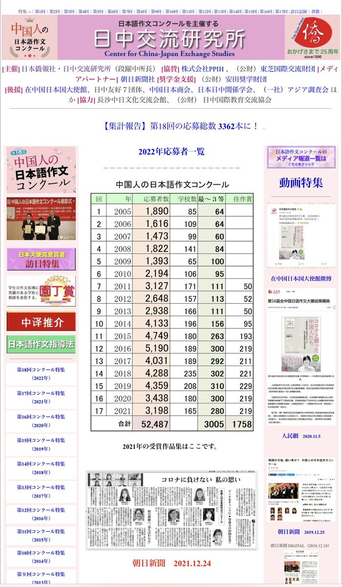 TheDuanPress's tweet photo. 【御礼】日中国交正常化50周年記念の五大イベント--日本僑報社主催
◆全中国日语作文大赛https://t.co/XeXjqvLGHZ 
◆日本人讲中国故事征文 https://t.co/YnUbBpFW4X 
◆大森杯日语教师征文 https://t.co/5LbLVgpfjw 
◆第五届中日青年论坛（11/26）https://t.co/SOpfwSM2By 
◆中友会阅读俱乐部 https://t.co/lam1ltHrOc