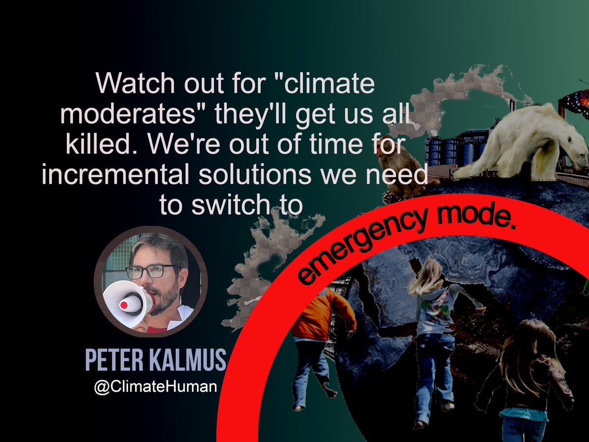 We are out of time for incremental solutions We need to switch to #EmergencyMode #ClimateCrisis #ClimateEmergency @ClimateHuman