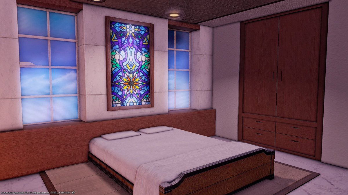 [M] - Snow Moon
Tonberry Goblet W1 P49

Client wanted lots of Blue Moon Phasmascapes and a veranda with snowy view ❄️ More pics and credit in comments~

#ffxivhousing #HousingEden #hgxiv #FF14ハウジング