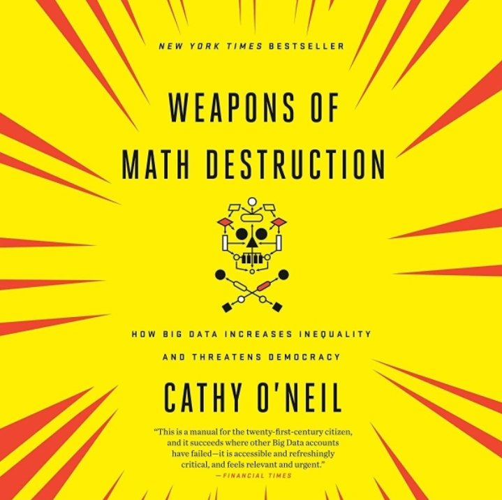 leealphadee's tweet photo. When the book is good, it's a must to have the audio version and hard copy! Currently listening @audible_com 🧠 💡 😎 #Math #BigData #Inequality #Democracy #NYTimes #BestSeller https://t.co/CkGyzX9AYT