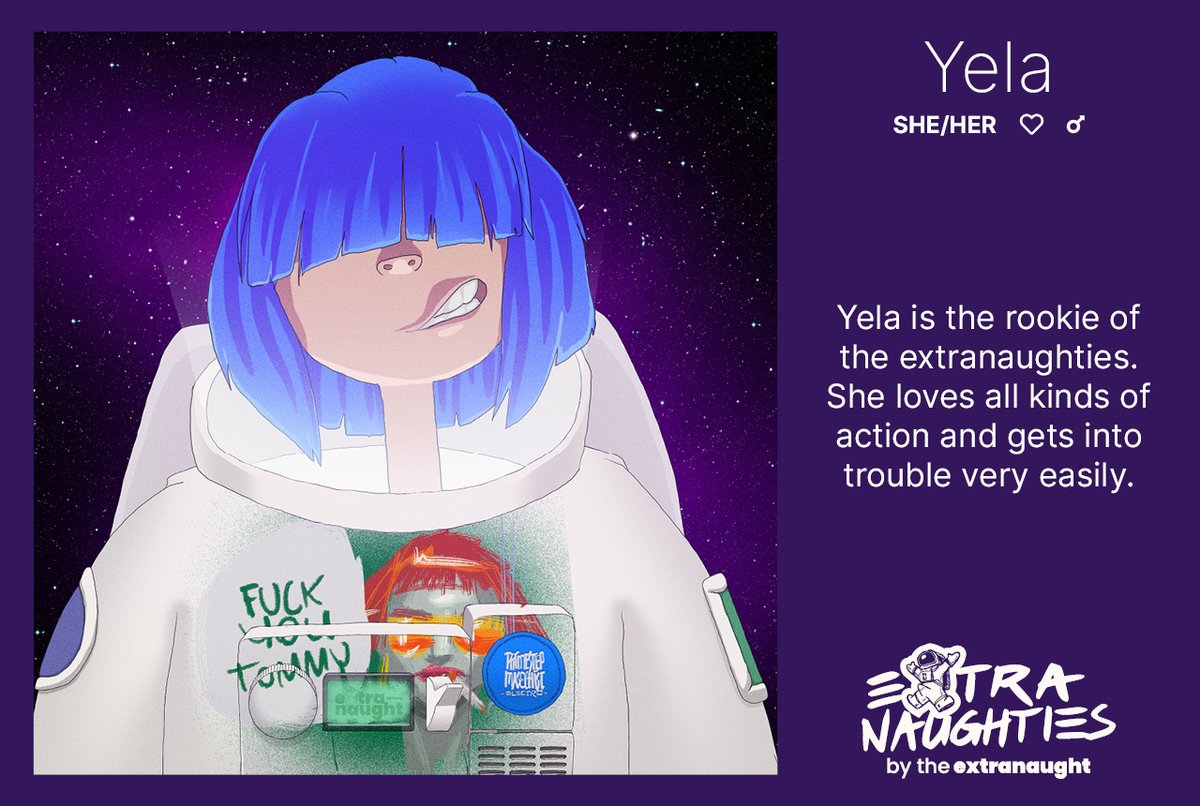 extranaughties's tweet photo. new monday, new #pfp: YELA.
Learn more about the #extranaughties here: https://t.co/ZFJRzcXCeP #pfpnft #nftcommunity https://t.co/eVyBqTbB28
