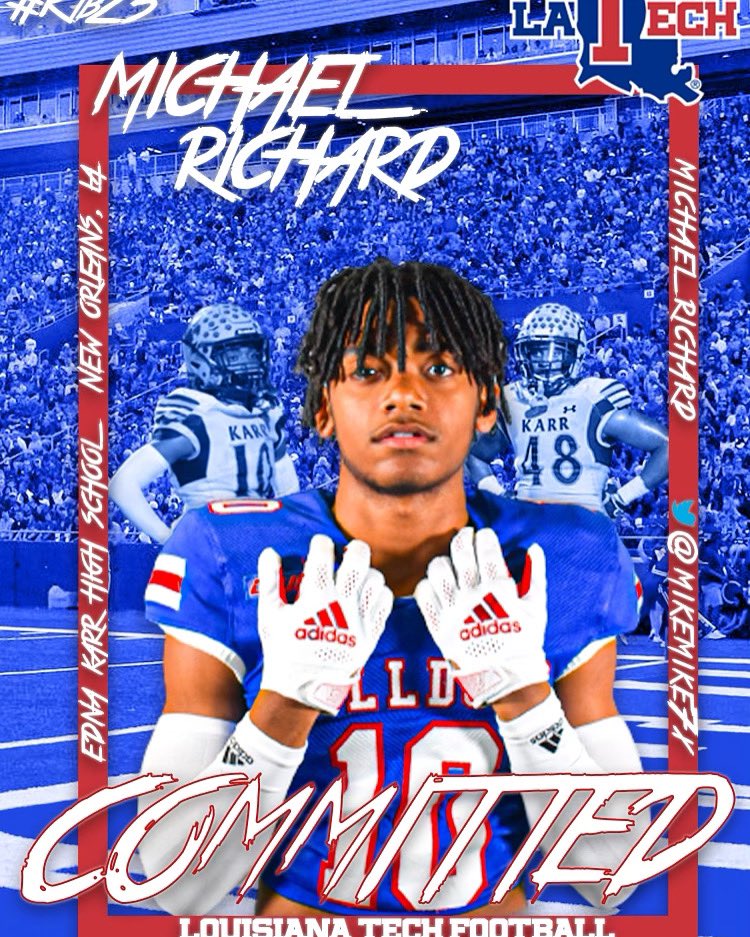 mikemike7x's tweet photo. done deal, let’s work🐶❤️💙 #RTB23 #bulldogs #4E48 https://t.co/yMTMvNhBLT
