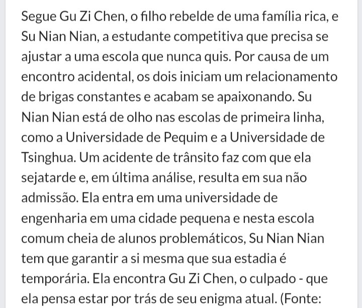 CdramaL's tweet photo. 7. #YourHighnessTheClassMonitor — Segue Gu Zi Chen, o filho rebelde de uma família rica, e Su Nian Nian, a estudante competitiva que precisa se ajustar a uma escola que nunca quis. Por causa de um encontro acidental, os dois iniciam um relacionamento de brigas constantes. https://t.co/d4KtNtH3Wo