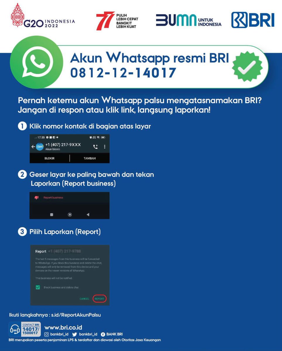 Nursima1701's tweet photo. Hati Hati terhadap tindak kejahatan perbankan yang mengatasnamakan Bank BRI...

#BrilianFightSocialEngineering
#BrilianLawanBegalRekening https://t.co/vwzSe1LD5J