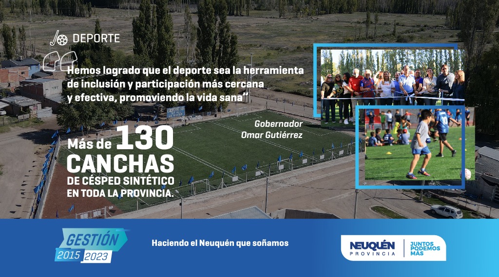 Seguimos #Haciendo el Neuquén que soñamos.
#JuntosPodemosMás
#RevoluciónDeportiva