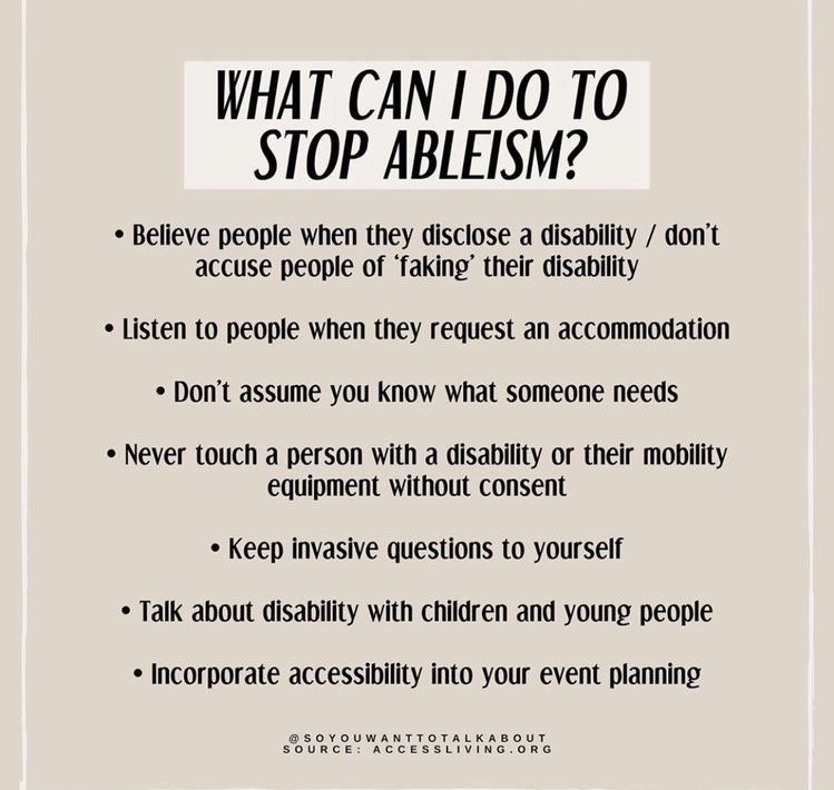 YourEDIDude's tweet photo. Ableism is the discrimination or prejudice against people who have disabilities. 

What are you going to do about it? Let’s put #actions in place. Here’s some good ideas. #RootItOut #BeBetter #DoBetter #Equity #Fairness https://t.co/2jKViVq7vN