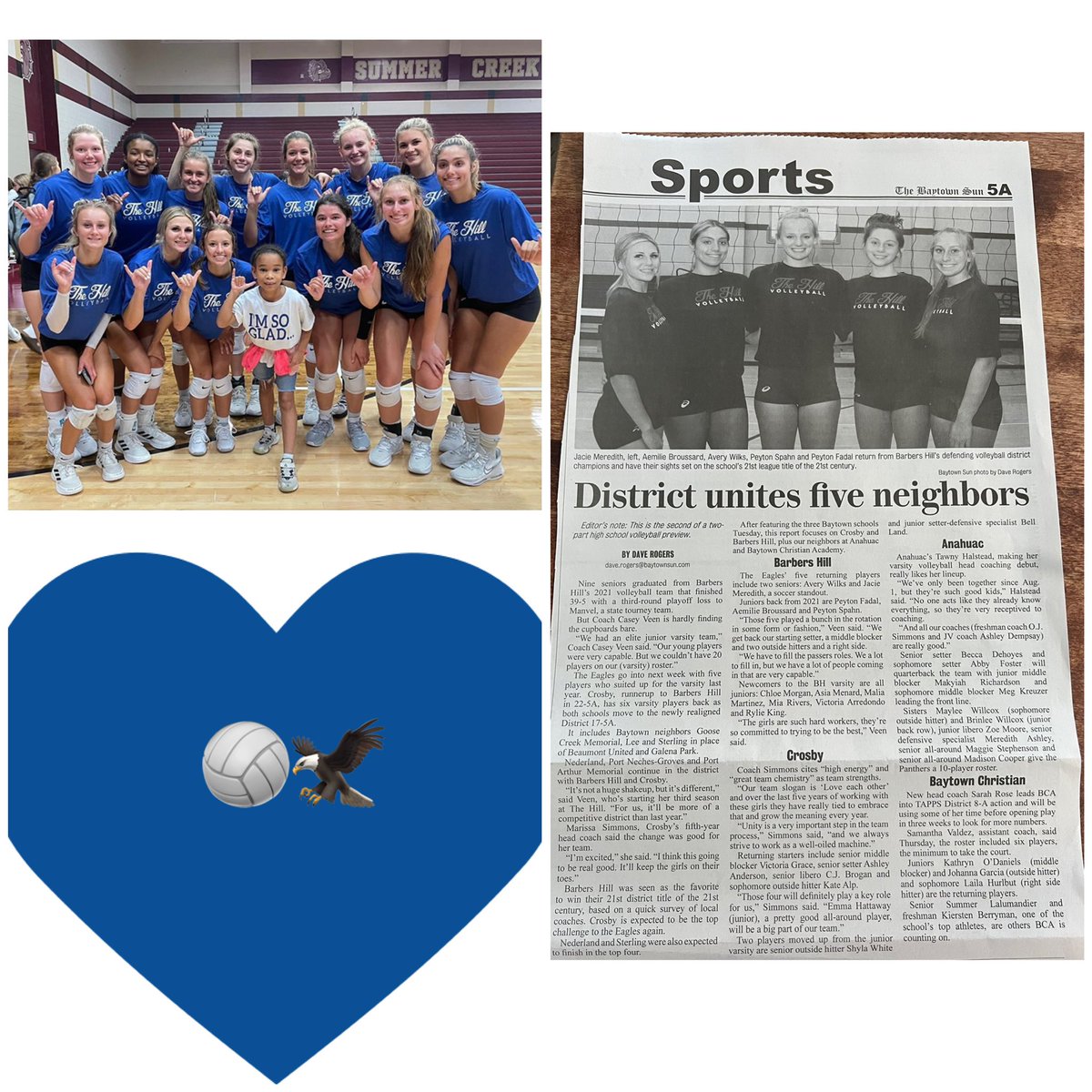 Can’t wait to kick off 
pre- season with Tuesday’s game vs. La Porte 🏐 <a href="/BarbersHillVB/">Barbers Hill Volleyball</a>