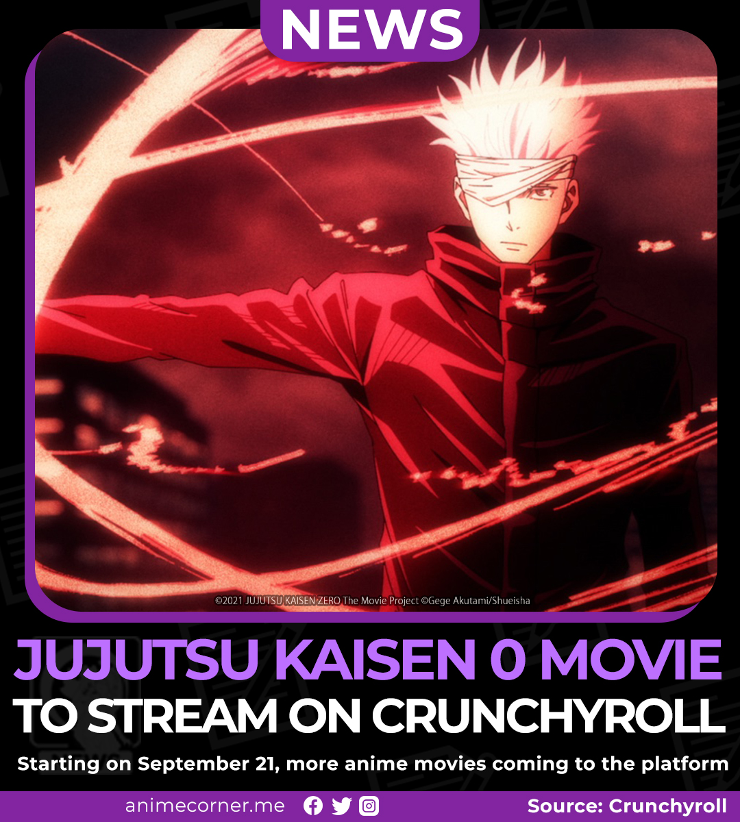 Jujutsu Kaisen 0 and More Coming to Crunchyroll in September