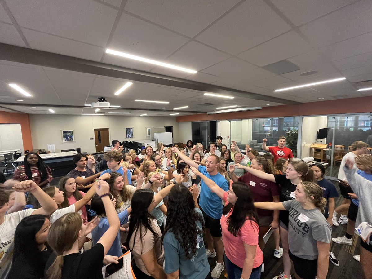 AHSLinkCrew's tweet photo. AHS Class of 2026… We are ready for you! Such an amazing afternoon with Link Leaders preparing for freshmen orientation THIS Friday! @AndersonRaptors https://t.co/ZQm0fXSfyr