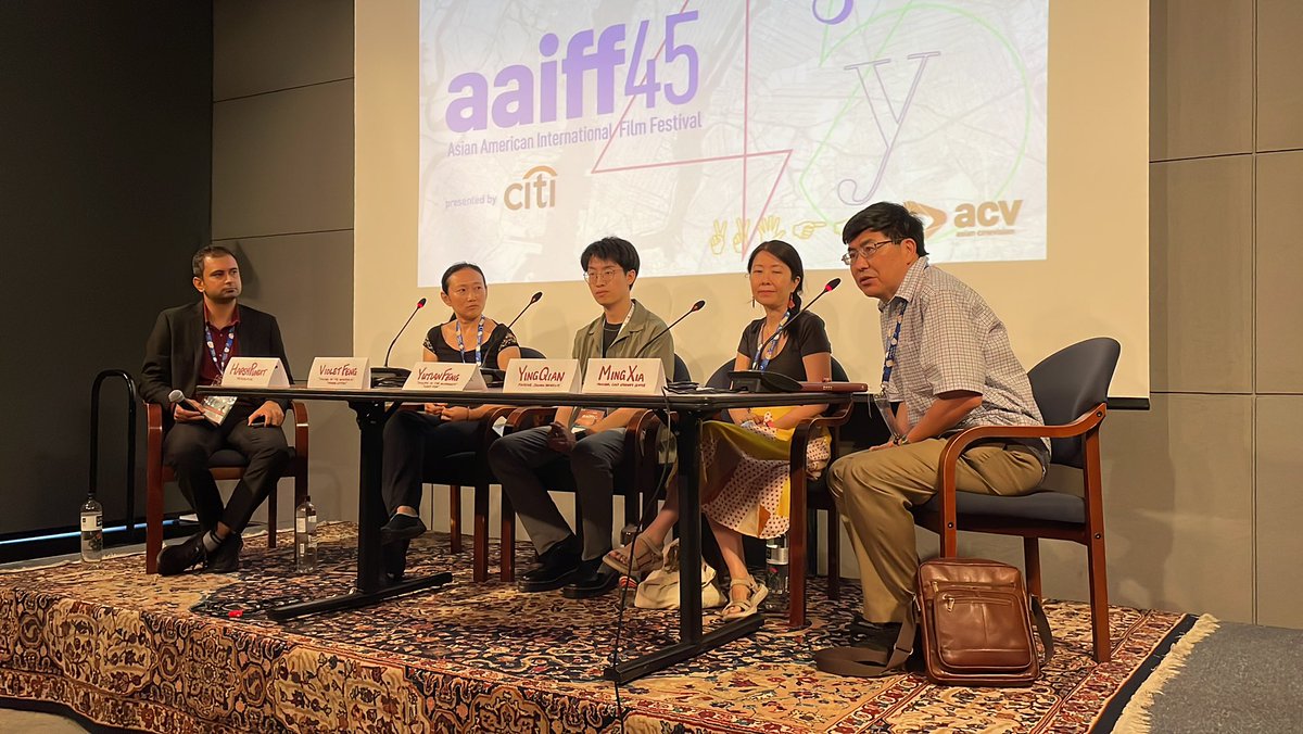 aaaricuny's tweet photo. Prof. Ming Xia on panel for Chinese Society through the lens of Female Filmmakers, at 45th Asian American International Film Festival. #aaiff #aaiff45 #mingxia #cunygradcenter #collegeofstatenisland #asiancinevision #china #womenfilmmakers #documentaryfilm https://t.co/UajuF24MaP