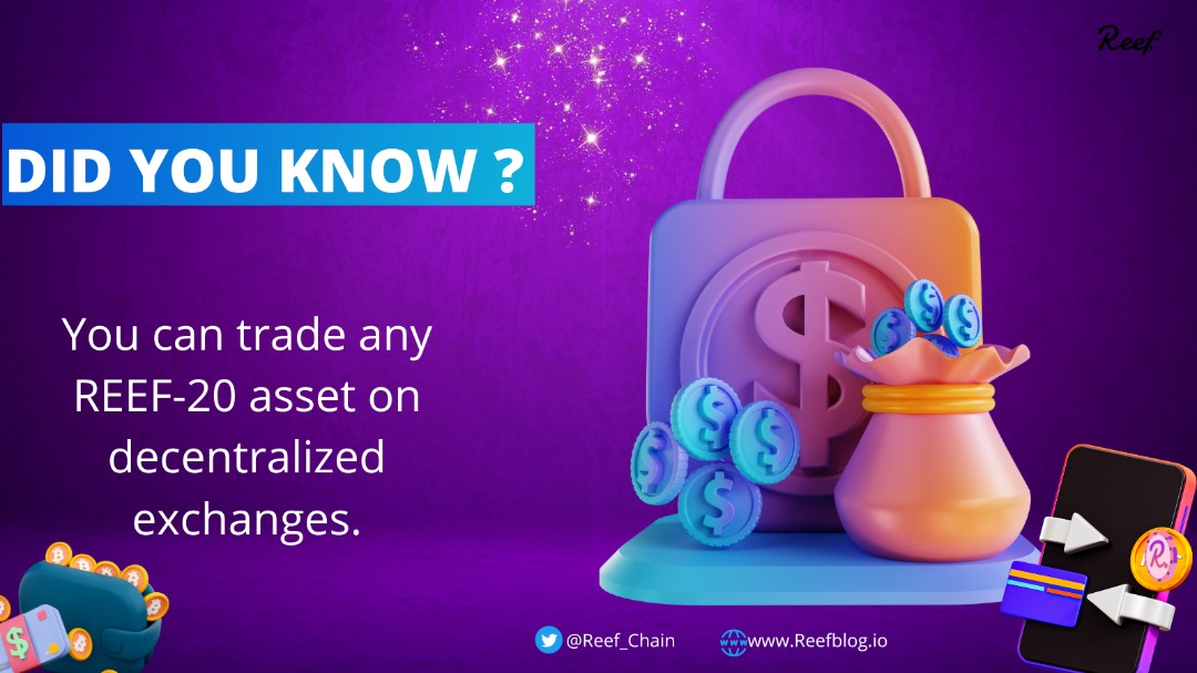 preshicezy's tweet photo. You can trade any $REEF-20 asset on decentralized exchange .
More on ; https://t.co/KNSxL5eHRj
#Reef #stakewithreef #Reefchain #buildthereef #defi #crypto #blockchain https://t.co/DZA1wbCC7d