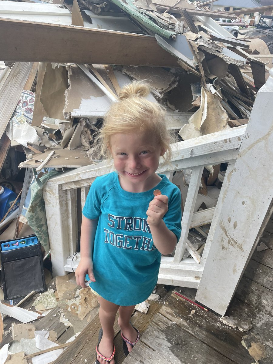“I’m lucky!”, Ada Miller squealed when she found a penny on the porch of her flooded home. I wish the optimism of a child for all of us in Eastern Kentucky as we pick up the pieces of our beautiful little town.