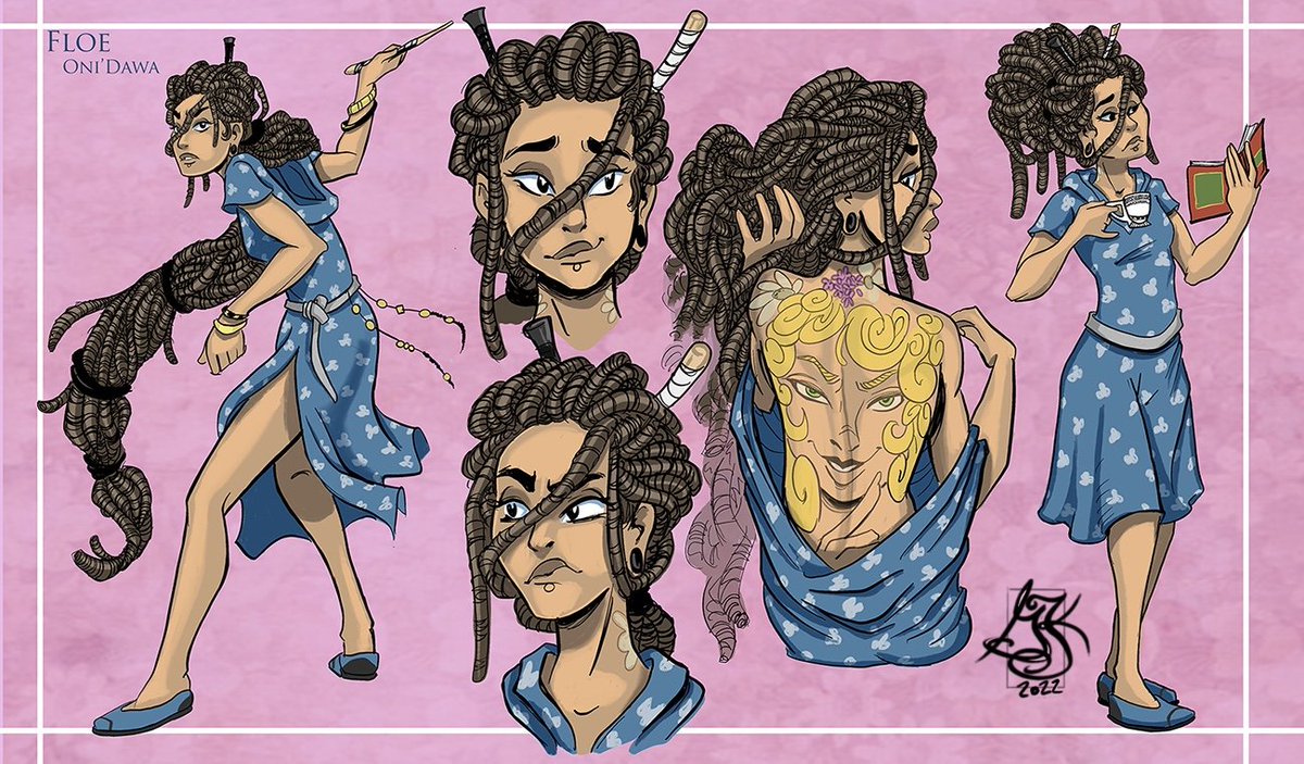 ItsDeadly's tweet photo. My character Floe!
A quick, simple character sheet so I can remember how to draw her.
#characterdesign #character #itsdeadlyart #art #illustration #digitalart #digitalillustration #Eighthsin #8thsin https://t.co/ASNVEBtQGi