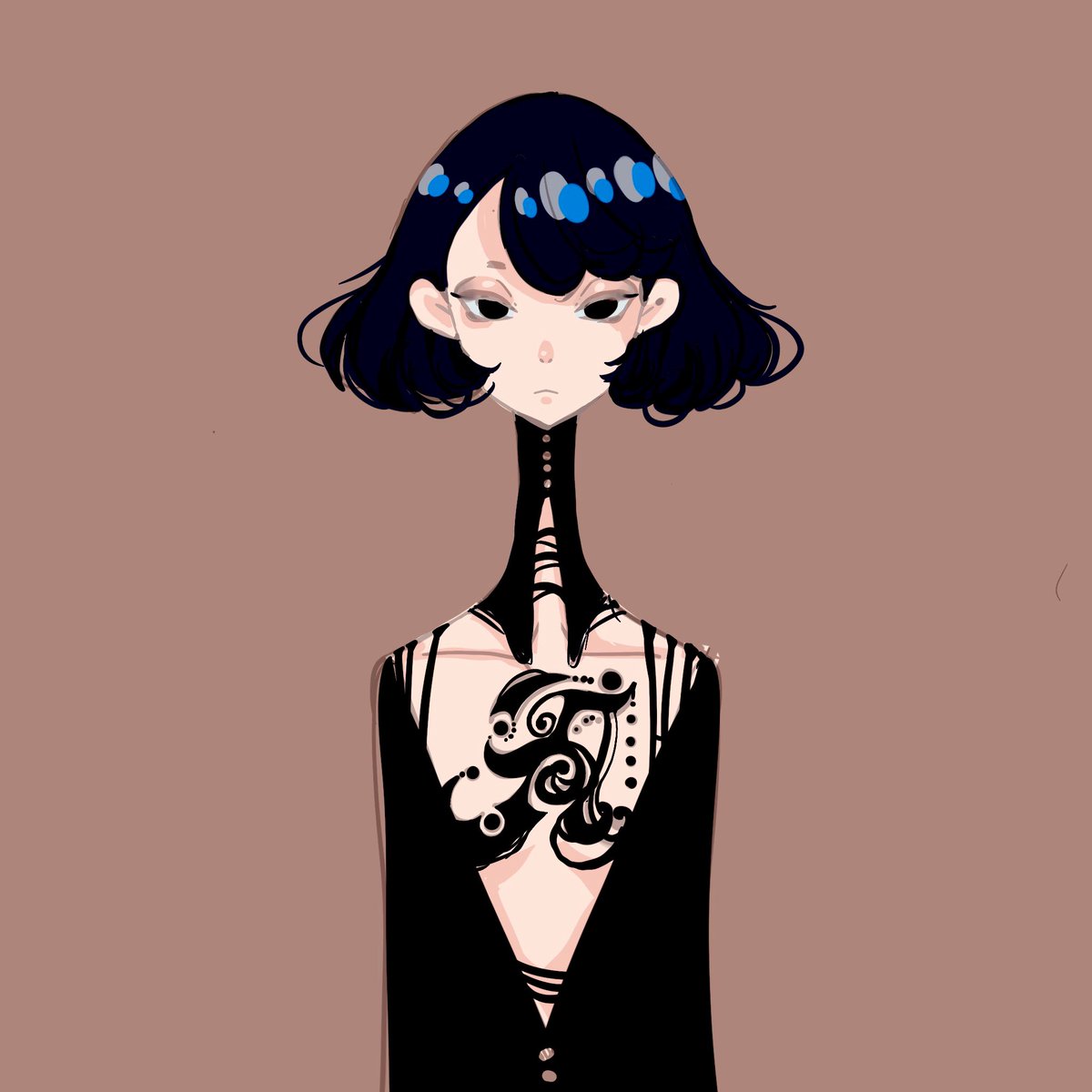 NFT用のお絵描き
少女A

#nft  #art #illust  #イラスト　
#お絵描き