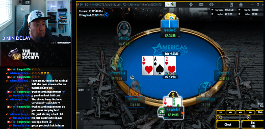 Deep in the 44 Big $60K &amp; $30K  |🚀 1080p

♦ Live on Twitch Right now! 

Come sweat the action , Cards up! 

<a href="/NuttedSociety/">The Nutted Society Poker</a>  #pokerlife 
Giveaway $20 if we make the ITM!
Giveaway $100 if we make FT!

👉twitch.tv/kingsfull24