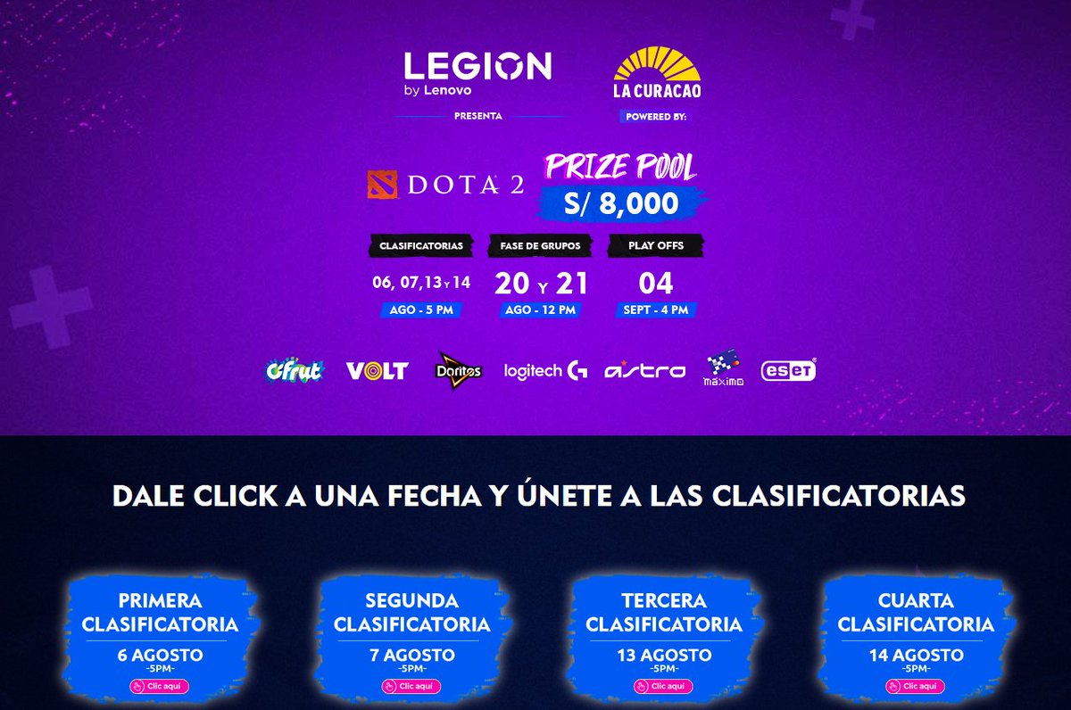Chompix's tweet photo. 🏆 Dota2 #LimaGamesWeek
💰S/ 8000 Sol
📅CRONOGRAMA DEL EVENTO:
· Inscripciones: Del 22 de julio al 13 de agosto
· Fases clasificatorias: Del 6 al 14 de agosto
· Fase de grupos: Del 14 al 21 de agosto
· Playoffs: Del 29 de agosto al 4 de setiembre
🔗https://t.co/nIDAHy42q2
#Dota2 https://t.co/U5LpfFT9be