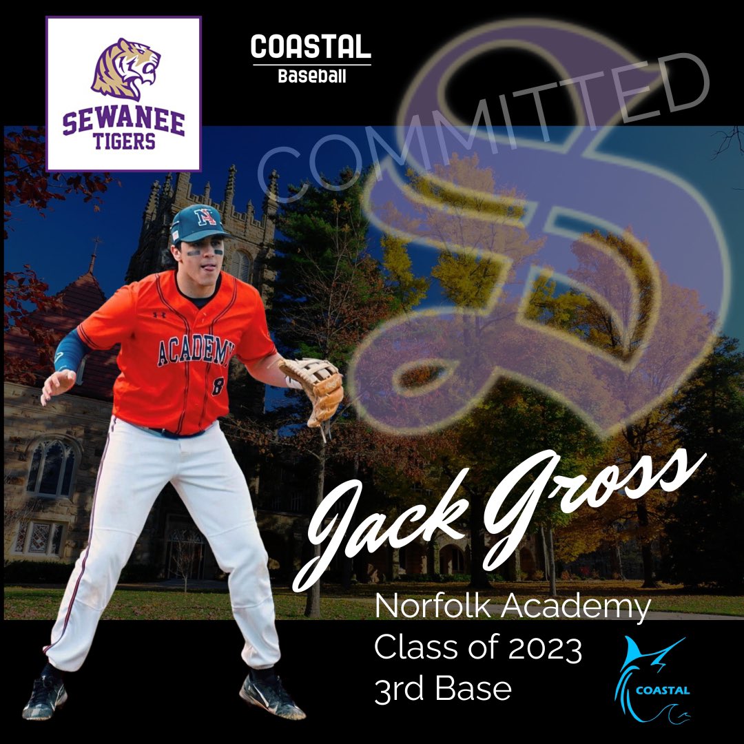 Congratulations to <a href="/JackGro77119018/">Jack Gross</a> on his commitment to Sewanee: The University of the South 💯💯💯 #teamcoastal #csc2college #sewaneebaseball