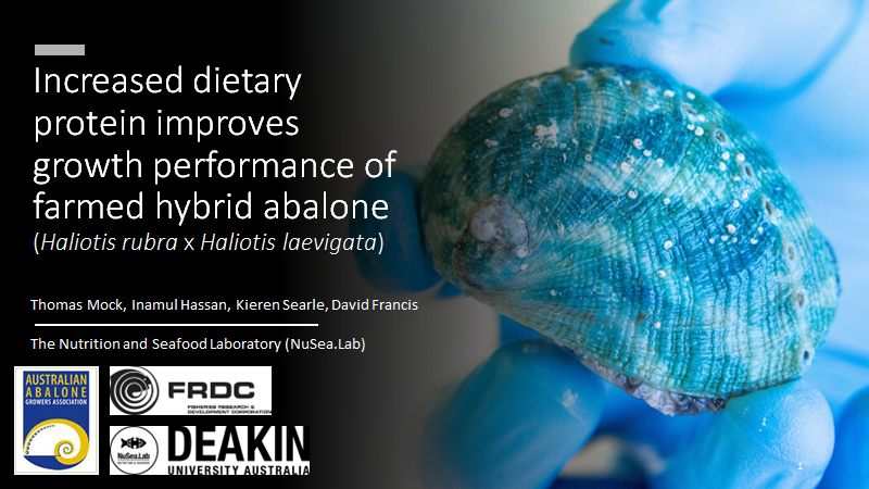 Thanks to the Australian Abalone Growers Association and <a href="/FRDCAustralia/">FRDC</a> for some great discussions and on-farm tours last week (and some delicious abalone!).

#abalone #seafood #aquaculture #conference #havefuninfishnutrition @deakinresearch
