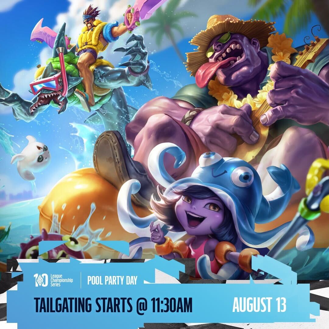 LCS on Twitter "Join us next Saturday for a 🌊 Pool Party Tailgate ⛱