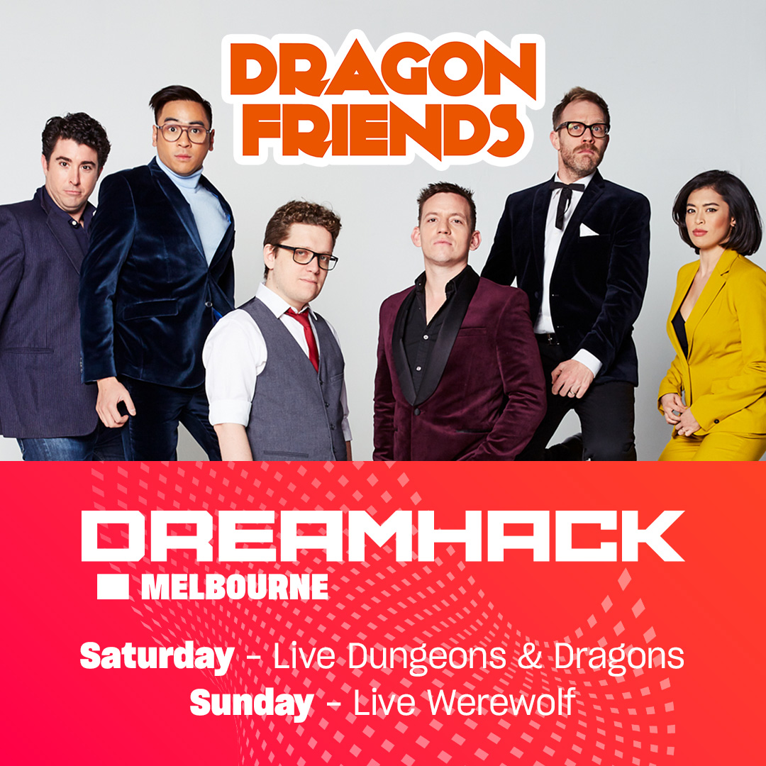 Earjockeys! Australia's Worst D&amp;D Experts are coming back to Melbourne this September at <a href="/DreamHack/">DreamHack</a>  Festival for two shows - one D&amp;D and one game of werewolf. Tickets are on sale now and we've got a cheeky discount link below
