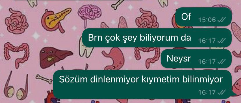 Beynimden çıkartmamam gereken o cümleler;