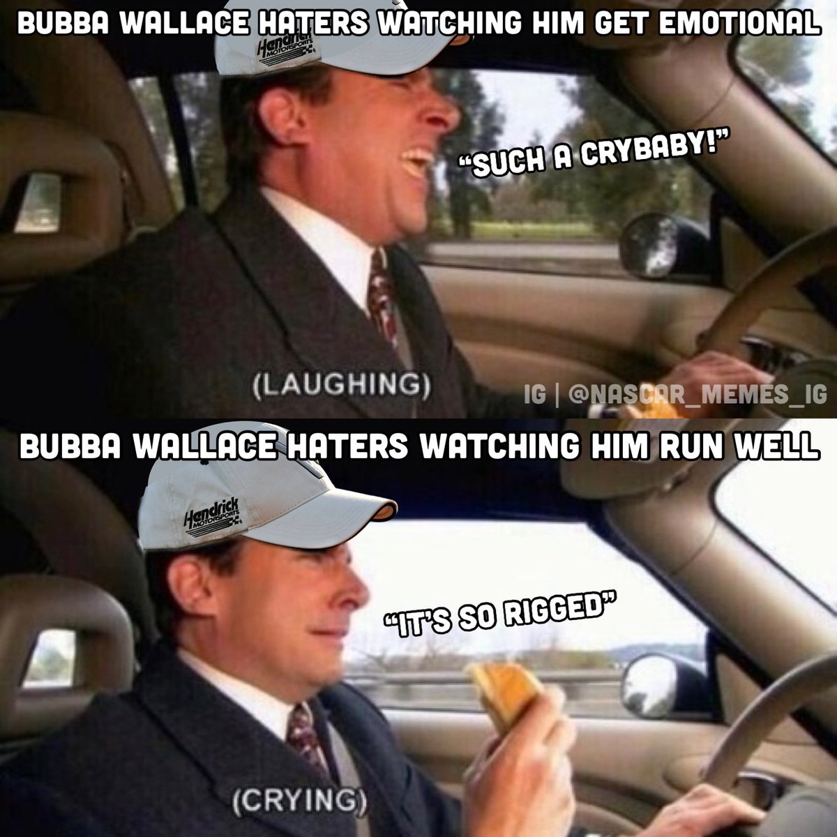 NASCAR_Memes_'s tweet photo. i dont mind bubba, but MAN his haters are obsessed https://t.co/h6imBGzZ0U